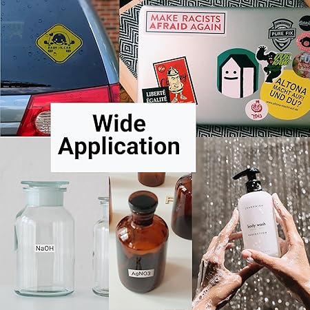 kamo Vinyl Adhesive Printer Paper A4, 30 Sheets, Matte White, Printable Adhesive Labels, Waterproof, Tear Resistant, for Laser & Inkjet Printers, 210 x 297 mm(2 Pack-Buy one pack and get one more pack) - Kamo