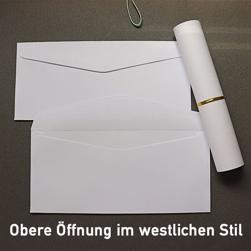 Western-style envelope with top opening, high quality and exquisite, suitable for etiquette experts, lovers of exquisite life, perfect for wedding invitations, business invitations - Kamo