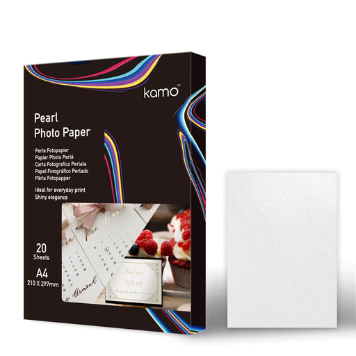 kamo pearl glossy photo paper, A4 210mm x 297mm, 240 gsm, 20 Sheets