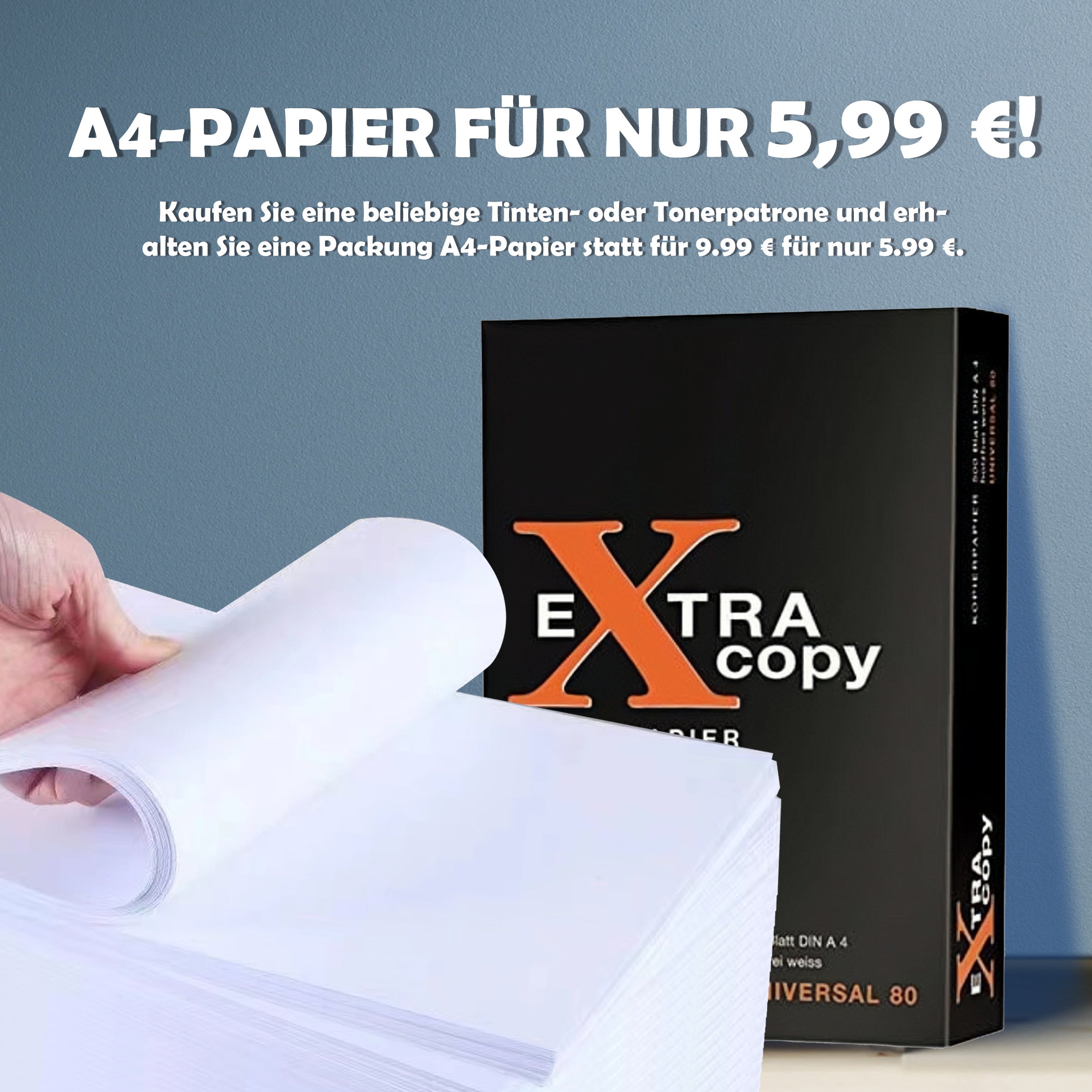 kamo Copy Paper Extra Copy A4, white, 500 sheets, 80 g/m²