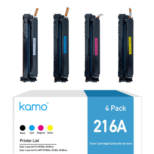 Kamo 216A Toner (With Chip) Compatible with HP 216A W2410A 216X W2410X - Kamo