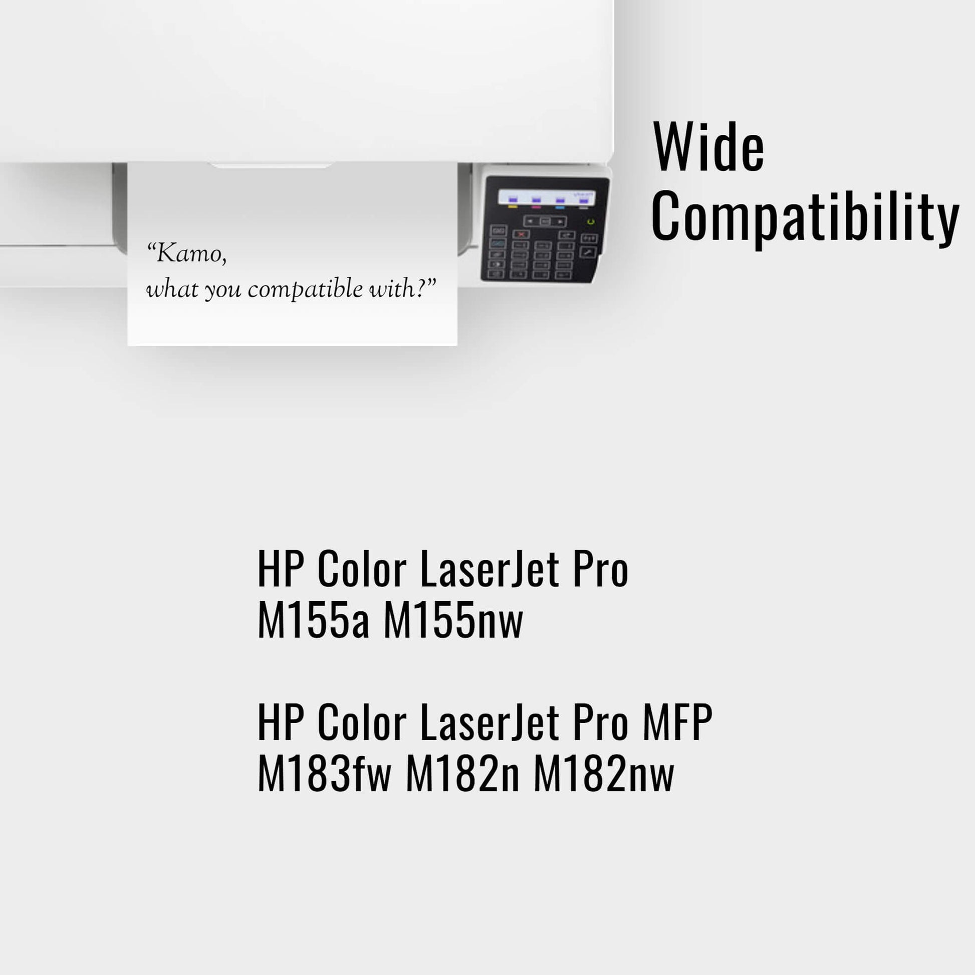 Kamo 216A Cyan Toner (With Chip) Compatible with HP 216A W2411A 216X W2411X - Kamo