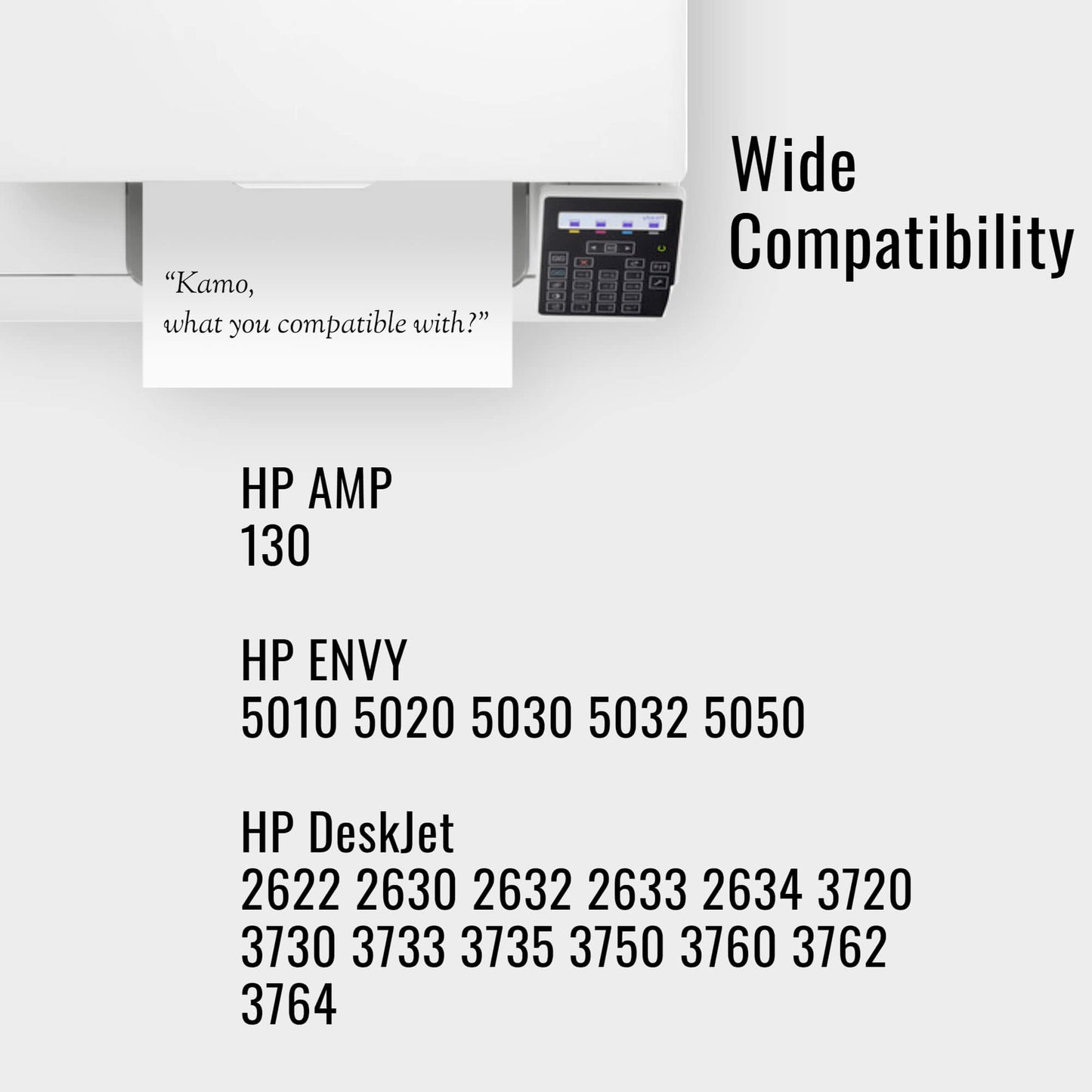 Kamo 304 XL for HP 304 304XL Black Ink Cartridges (1 Pack)