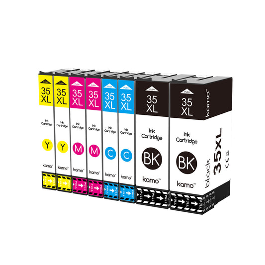 Kamo 35 XL for Epson 35 35XL Ink Cartridges (8 Pack)
