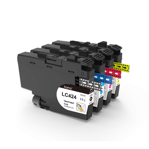 Kamo LC424 Compatible with Brother LC-424 LC-424VAL Ink Cartridges - Kamo