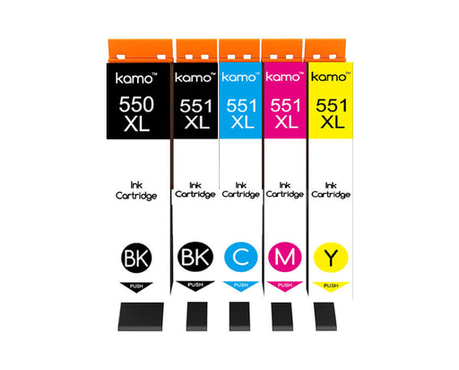 Kamo 550XL 551XL Compatible with Canon PGI-550 CLI-551 XL Ink Cartridges - Kamo