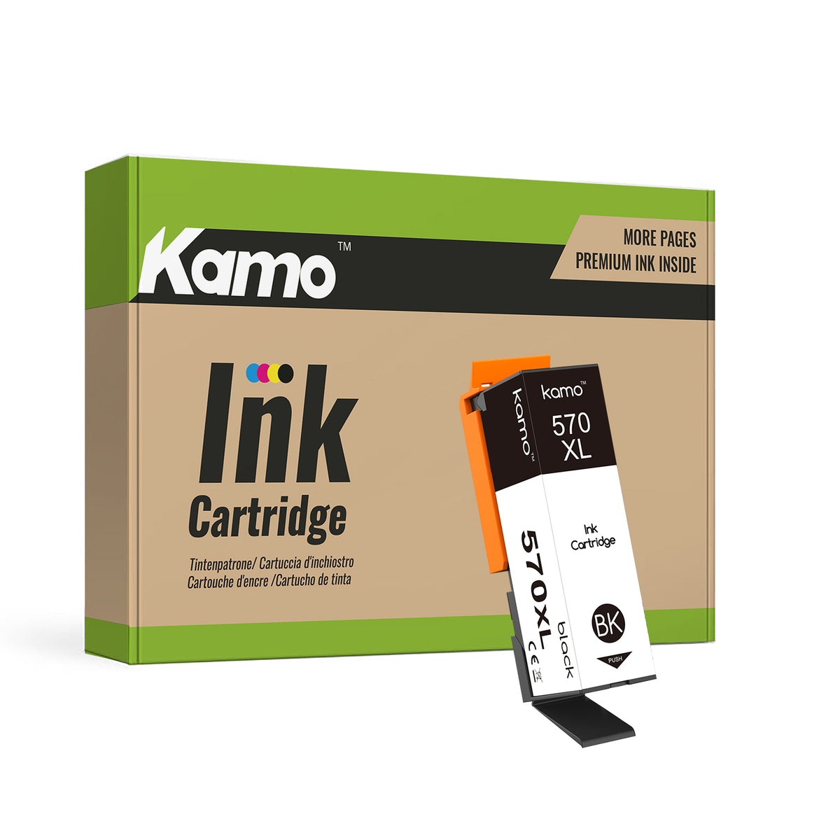 Cartouches D'encre Compatibles Canon PGI-570 XL Et CLI-571 XL - Pack Neuf Pour Imprimantes Pixma