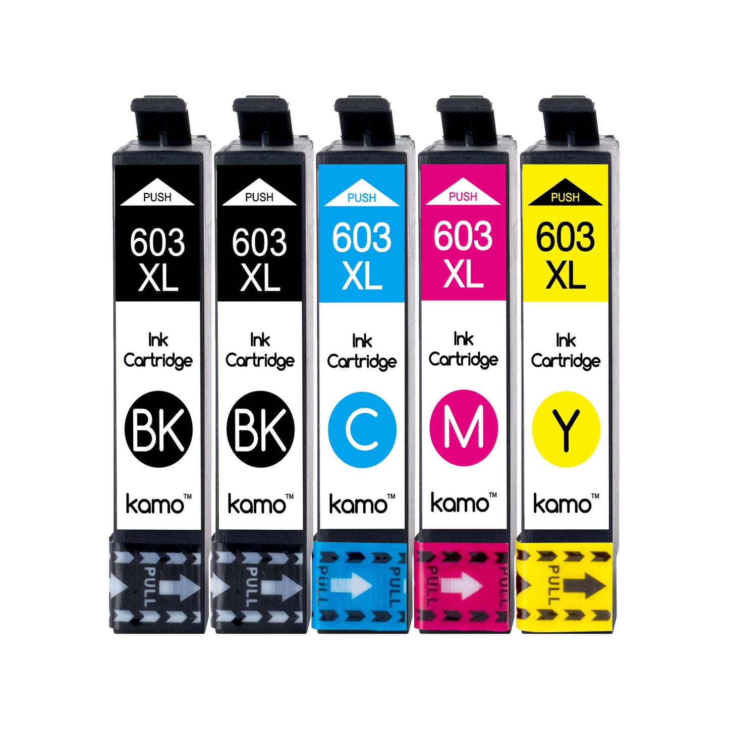Kamo 603 XL for Epson 603 603XL Ink Cartridges (5 Pack)