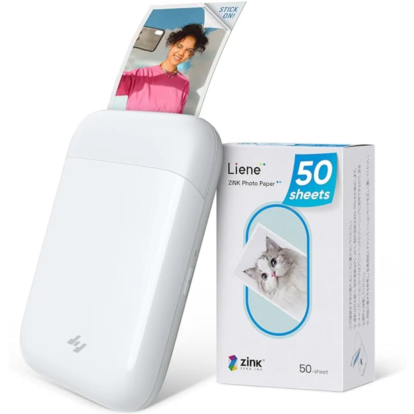 KAMO Pearl Portable 2x3" Photo Printer with Photo Papers - Ink Free Technology, Bluetooth Instant Printing