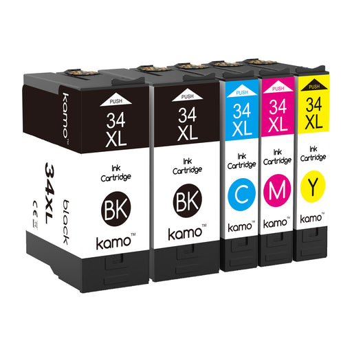 Kamo 34 XL Compatible with Epson 34 34XL Ink Cartridges