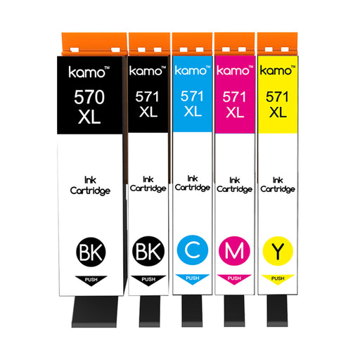 Kamo 570XL 571XL Compatible with Canon PGI-570 CLI-571 XL Ink Cartridges