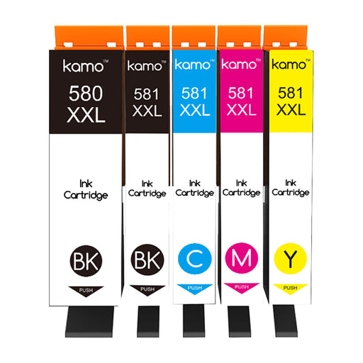 Kamo PGI-580 CLI-581 Compatible with Canon 580 581 580XXL 581XXL Ink Cartridges