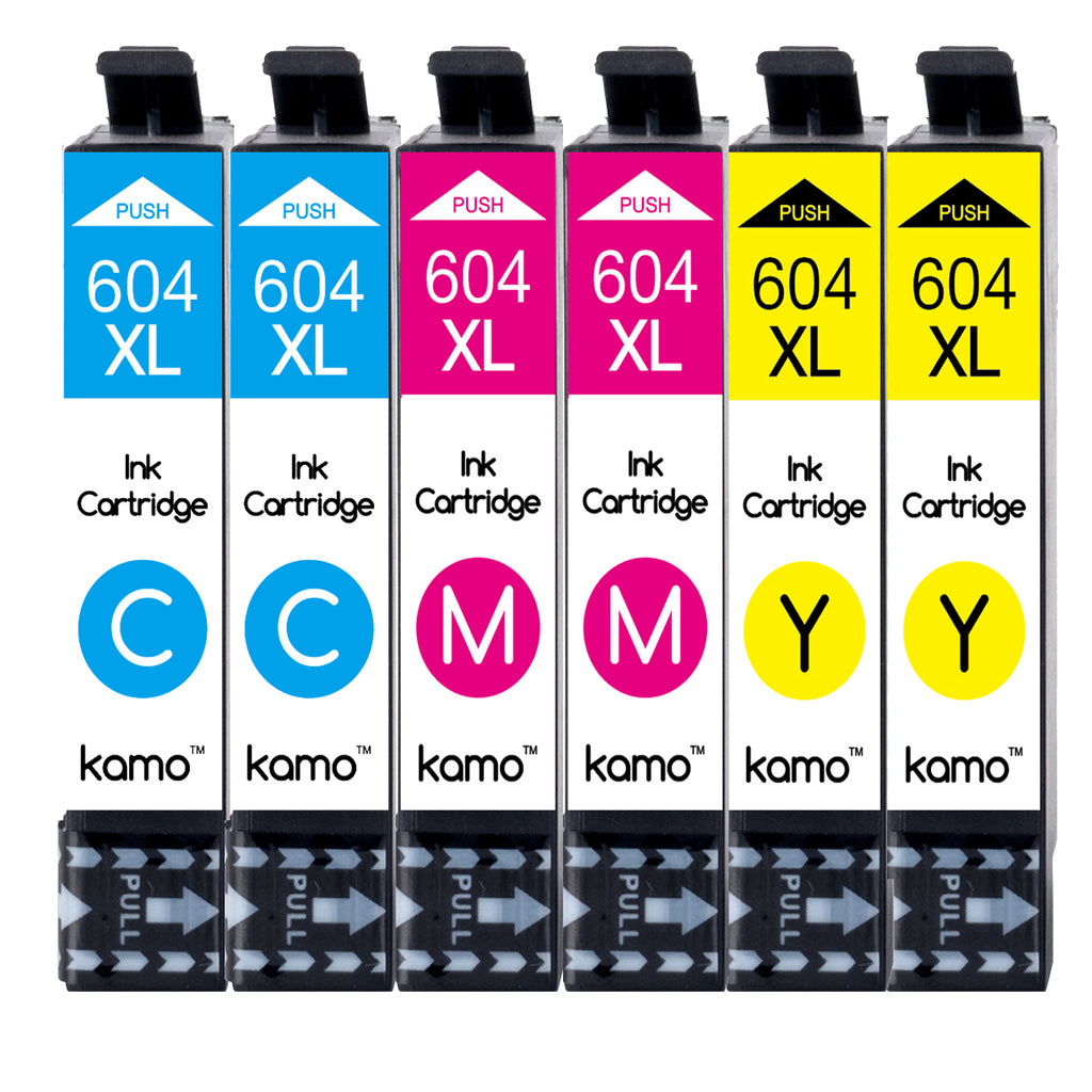 Cartouches de couleur Kamo compatibles avec Epson 604 604XL