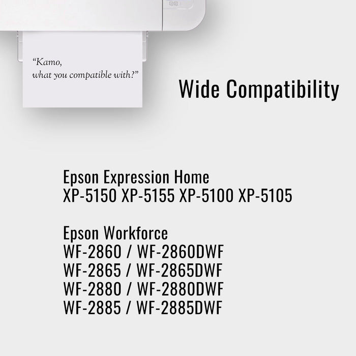 4Pack Compatible for Epson 502 XL Ink Cartridges Compatible with Epson  Workforce Pro WF-3720DWF WF-3725DWF