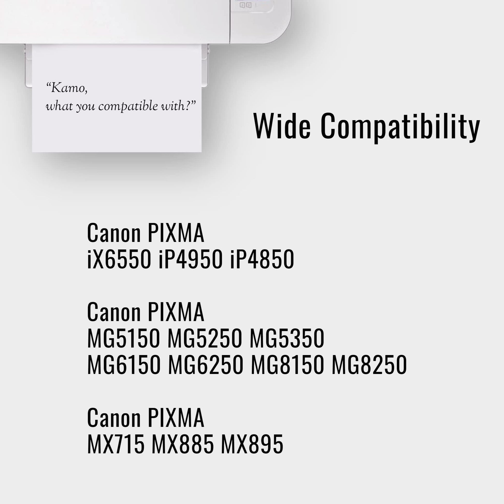 Kamo 525 526 Compatible with Canon PGI-525 CLI-526 Ink Cartridges