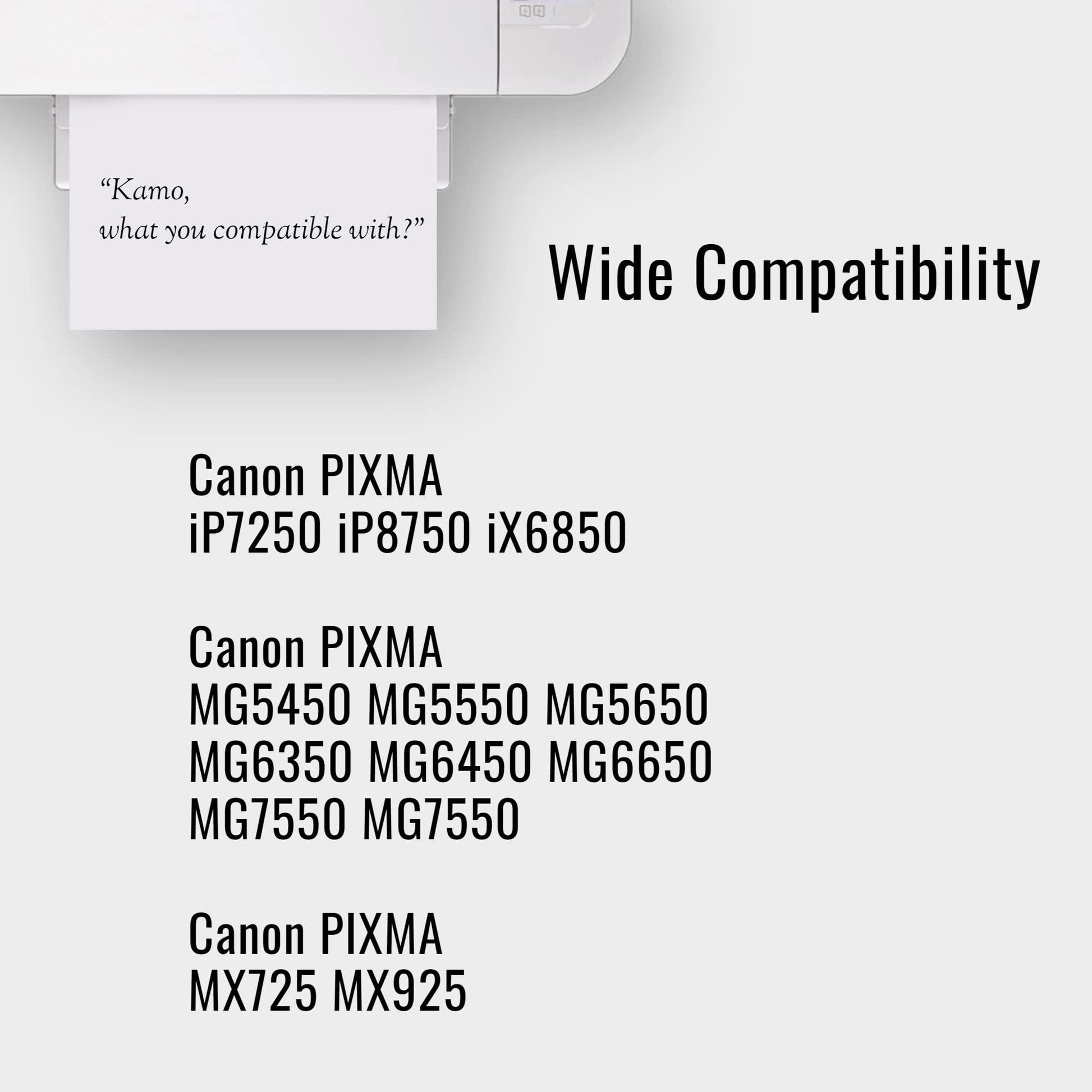 Kamo 550XL 551XL Compatible with Canon PGI-550 CLI-551 XL Ink Cartridges