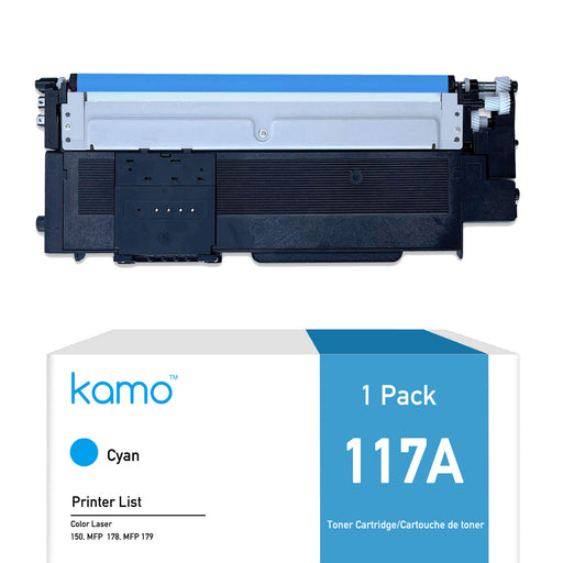 Kamo 117A Toner Compatible with HP 117A W2071A (Single Cyan Pack) 第 1 个媒体文件（共 5 个）
