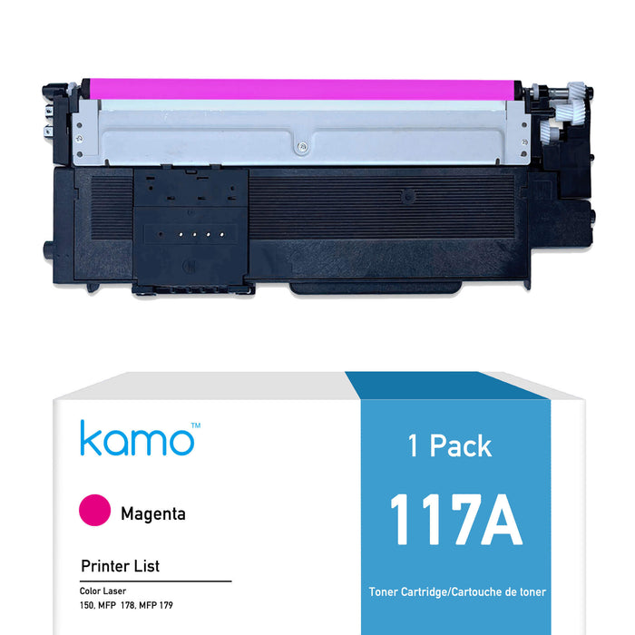 Kamo 117A Toner Compatible with HP 117A W2073A (Single Magenta Pack)