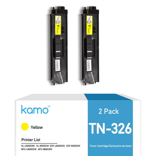 Kamo TN326 for Brother TN-326 Toner (2 Pack)