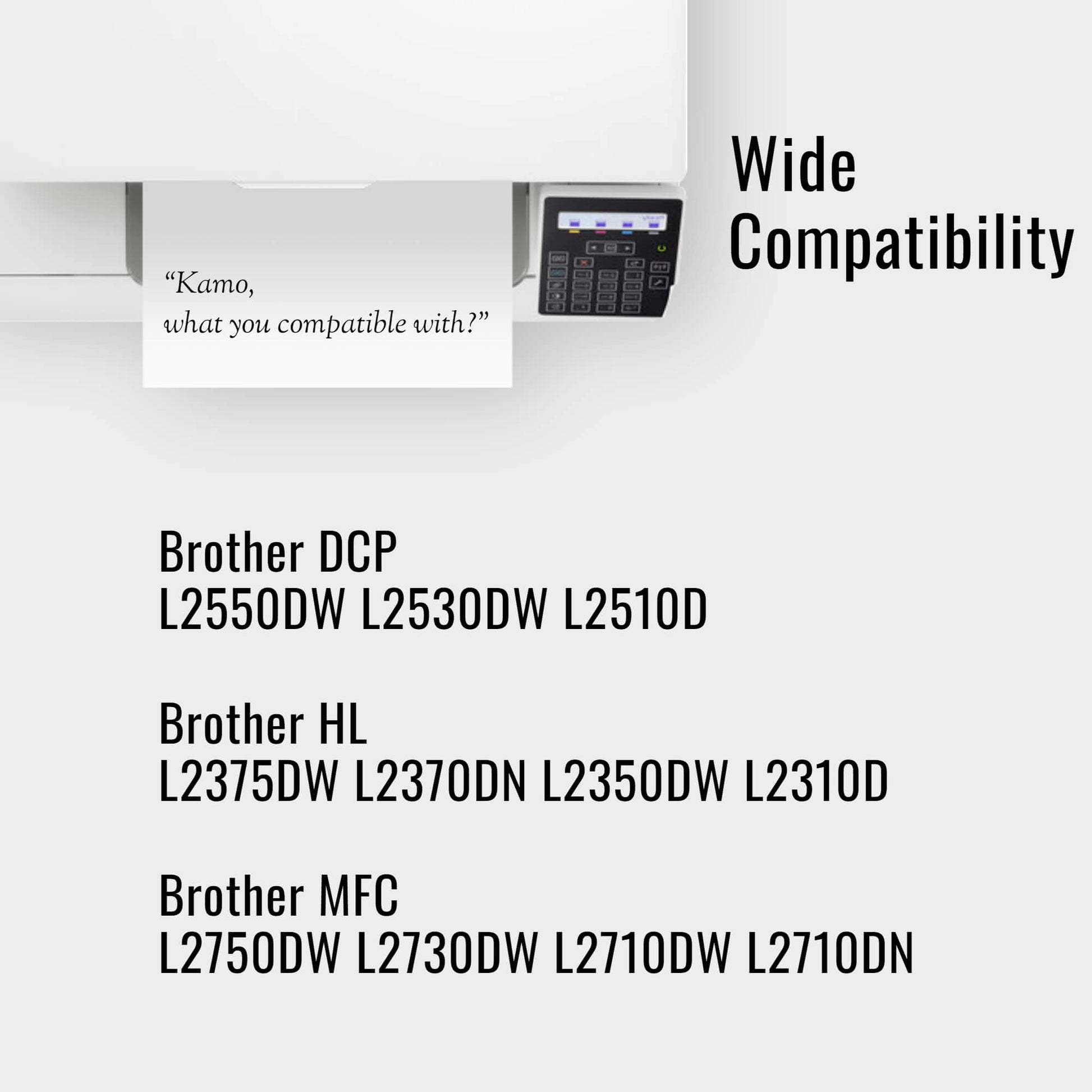 Kamo TN2420 Toner Compatible with Brother TN-2420 TN-2410 (Twin Pack) - Kamo